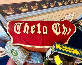 1950's wool fraternity banner.