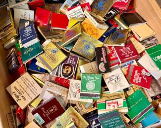 Drawer full of match books.