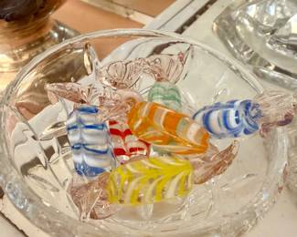 Glass candies.