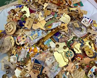 Thousands of Lions club pins, Yes I said THOUSANDS!