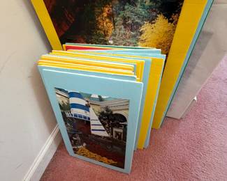 Matted photos.