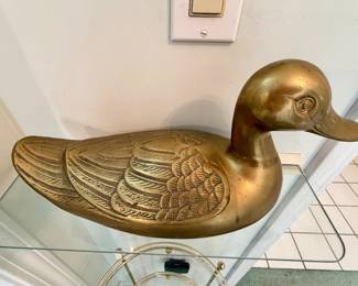 Large brass decoy.