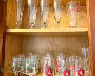 Vintage bar items.