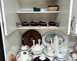 Full kitchen filled with vintage items.