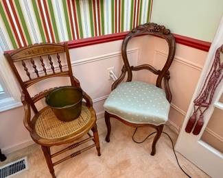 Antique chairs.