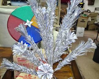 "2 Ft. Aluminum Specialty Evergleam Stainless Aluminum Christmas Tree" w/original box