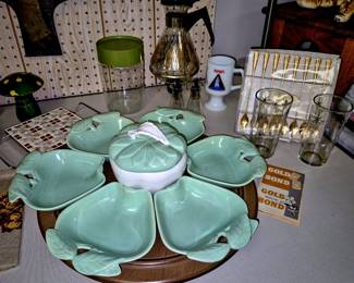 MCM "Hoenig of California" ceramic lazy susan