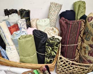 Much vintage and modern sewing. Fabric