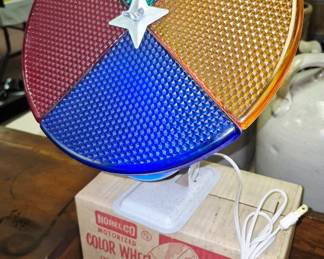 "Norelco Motorized Color Wheel" in original box !!Works!!