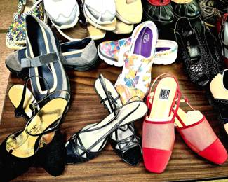 Vintage woman's clothing and shoes
