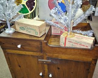 Vintage pine dry sink