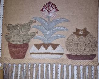 Macrame and textile wall art