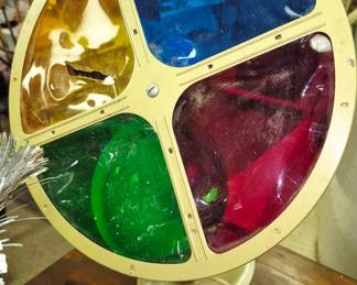 Vintage Christmas color spinning whee !!Works!!l