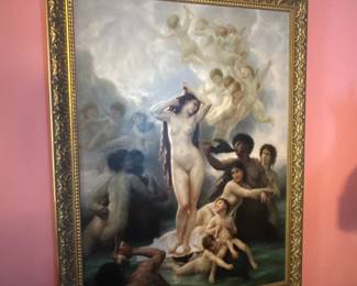 Approx. 4'x3' - Birth of Venus by Adolphe Bouguereau