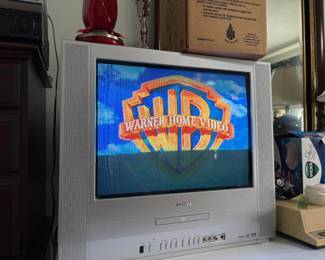 Toshiba CRT TV with built-in DVD Player