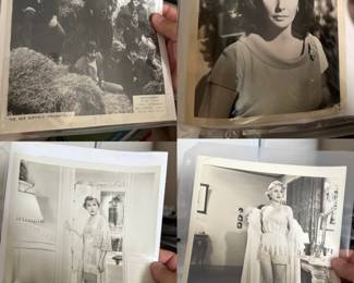 Vintage Press and Studio Photographs of actors and musicians
