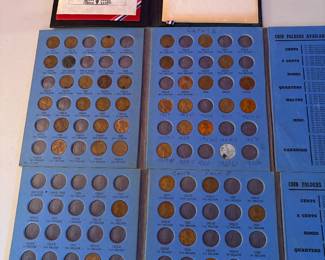 Silver presidential coin, penny collections, 