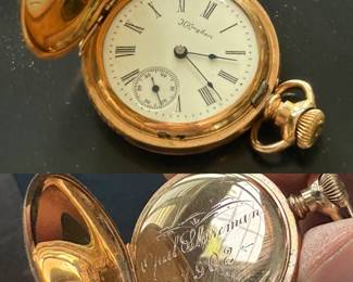 Antique Hampden Pocket Watch - Dated 1902