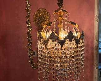 Beautiful crystal chandelier