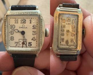 Vintage Omega and Elgin ladies watches