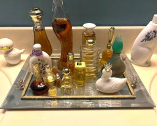 Vintage perfumes and colognes