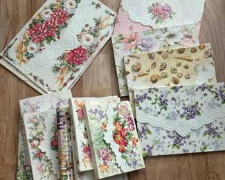 Vintage unused greeting and note cards