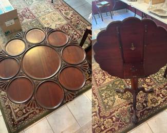 Folding Antique Tea / Desert Table