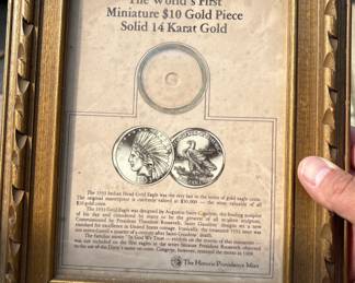 Mini 14k Gold coin