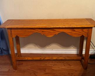 Solid Oak Sofa Table / Console Table