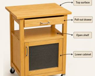 kitchen rolling cart