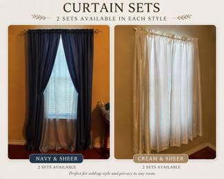 Curtains and curtain rods