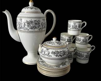Wedgwood Black Columbia Coffee Tea Set