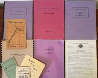 Vintage Stock Market Pamphlets, Booklets, W.D. Gann Courses
