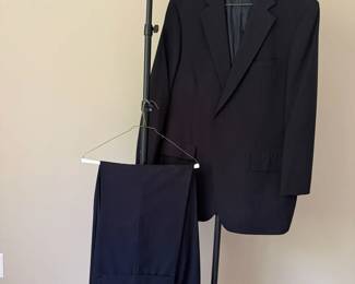 Brooks Brothers Pinstripe Black Suit
