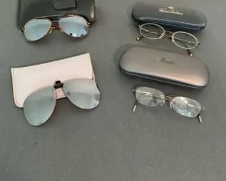 Eyewear Lot Aviators, Clip Ons, Brooks Brothers and Silhouette