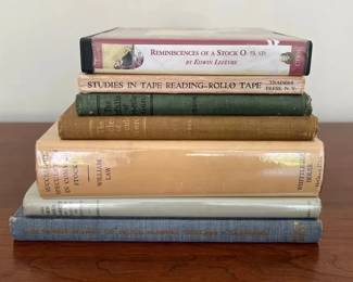 Vintage Stock Market Book Lot and Edwin Lefvre Book on CD