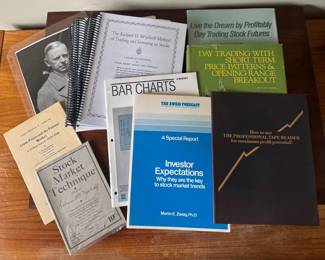 11 Vintage Stock Market Trading Books, Reports, Tape Reading Wyckoff, Crabel, Zweig