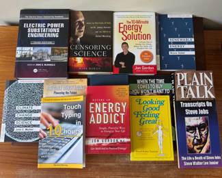 13Book Mixed Nonfiction Lot Renewable Energy, Climate Science, Engineering and More