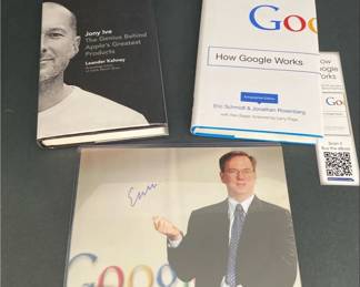 Authenticated Eric Schmidt Photo, How Google Works Book and More