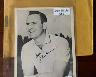 005 Vintage Don Shula Signed Baltimore Colts 8x10 Photo JSA Certified w Original Colts Envelope