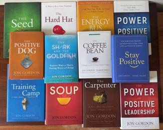 Jon Gordon Inspirational Leadership Book Collection 12 Hardcover Books Leadership, Etc.