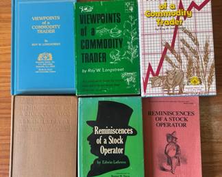 9 Vintage Stock Market Commodity Trading Books Reminiscences of a Stock Operator, Etc.