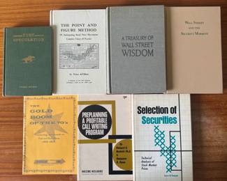 Vintage Investment Wall Street Book Collection 8 Classic Finance, Stock Market Trading Books