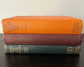Vintage Finance Books, Gann The Tunnel Thru the Air, Owens Hardy, Whitney
