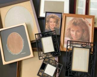 Vintage Photo Frame Lot Wood Metal