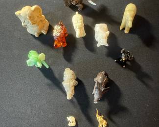 Soapstone, Onyx, Glass Figurines, Miniatures