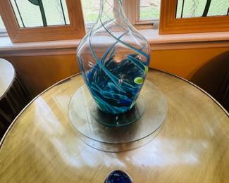 Hand Blown Vase, Paper Weight