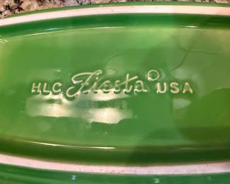 Fiesta Shamrock Green Covered Butter Dish
