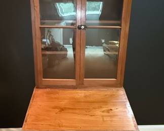Plantation Style Secretary Desk with Bookcase