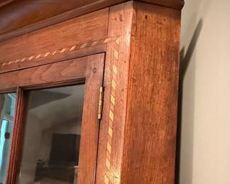 Federal Style Inlaid Cherry Corner Cabinet